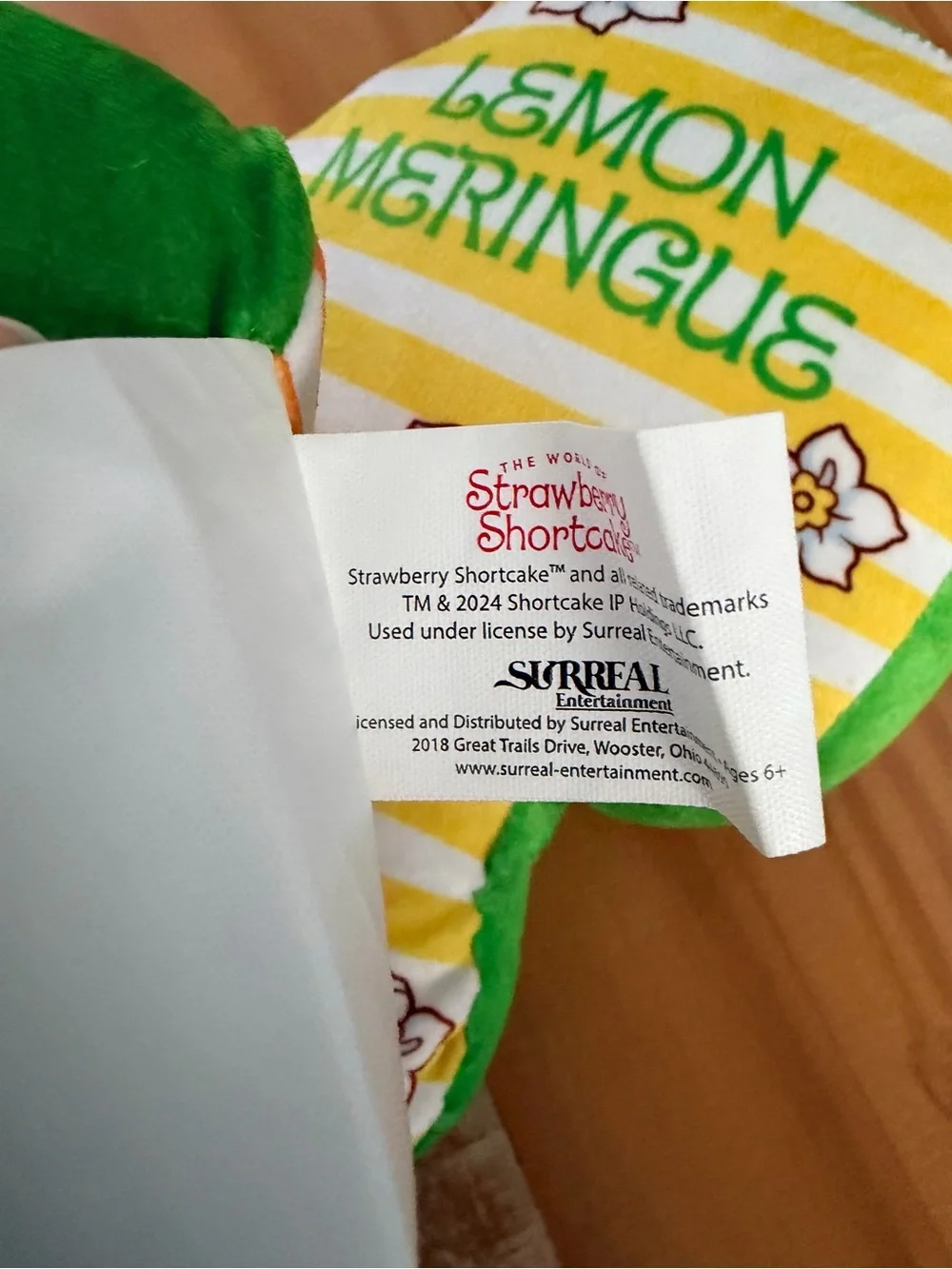 Strawberry Shortcake Orange Blossom & Lemon Meringue Pillow Set NWT 9.5”